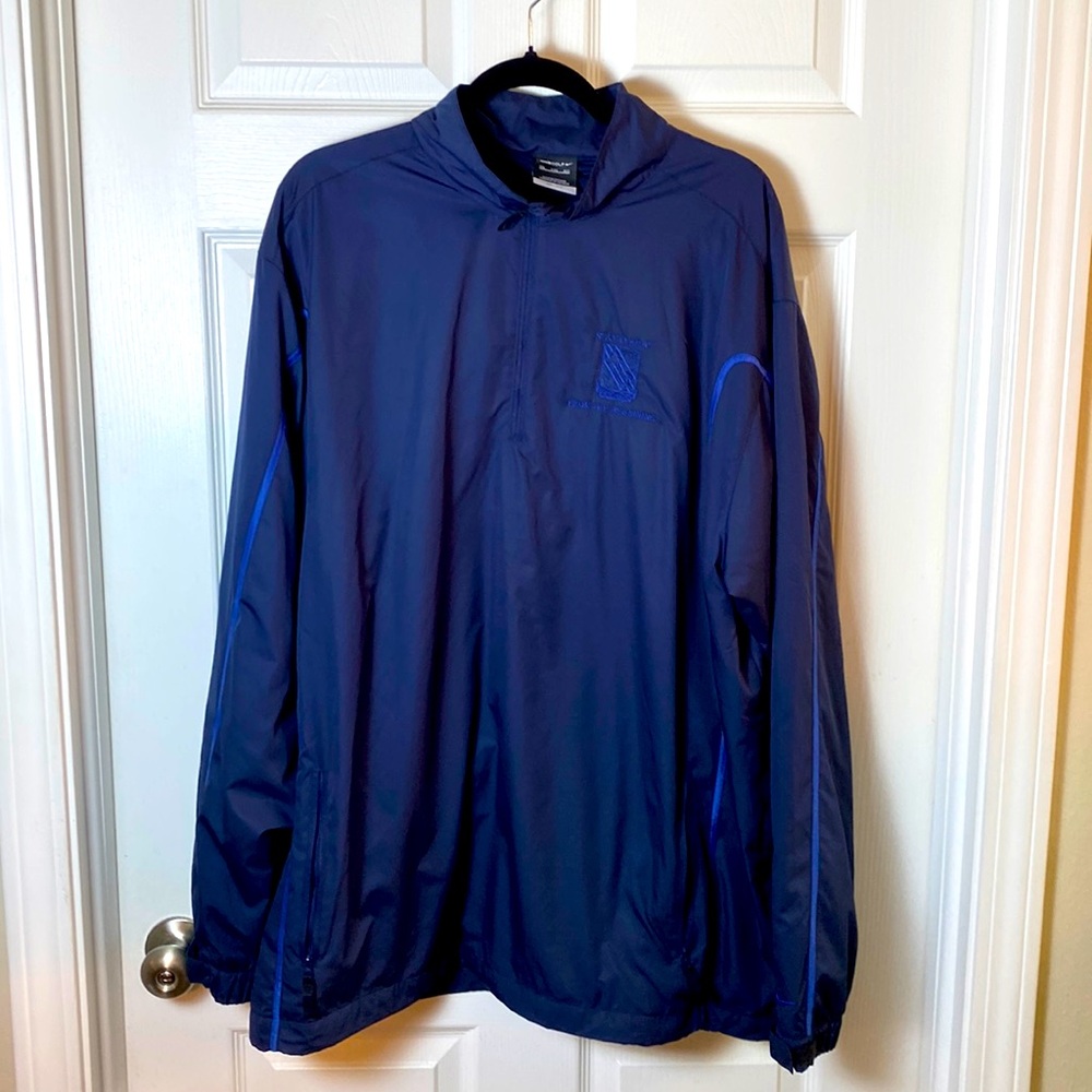 Nike Golf Dri Fit Men’s Navy Blue Jacket 1/4 Zip Windbreaker Size XXL